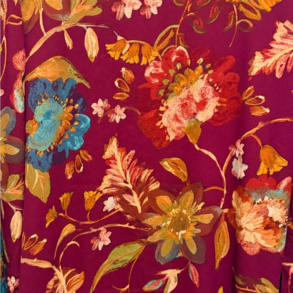 Belle Boho by Kim Gravel Floral V-Neck Long Sleeve - Picture 7 of 7